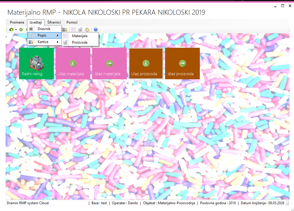 Popis Materijalno RMP cloud