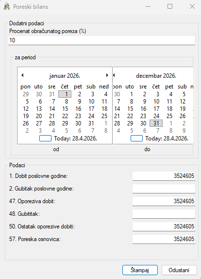 Poreska evidencija